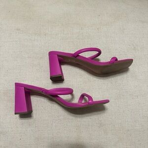 Steve Madden Pink Block Heel Sandals